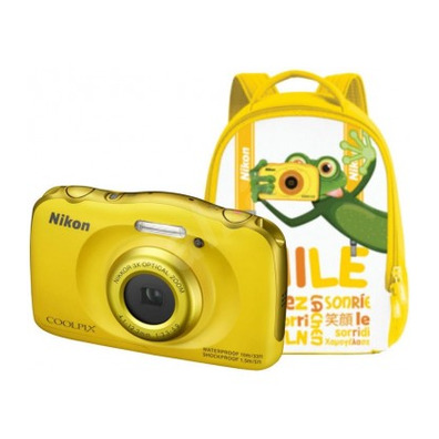 Nikon Submersible Coolpix W100 Giallo + fotocamera Mochila