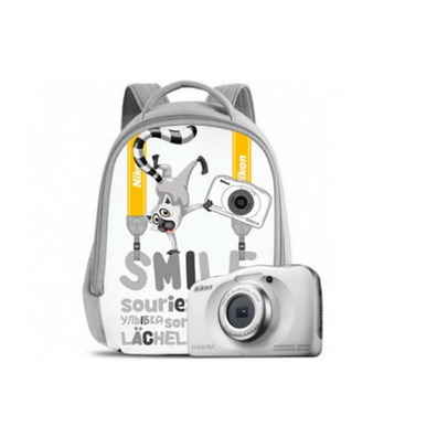 Nikon Submersible Coolpix W100 Bianco + fotocamera Mochila