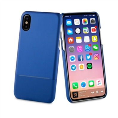 Doppia pelle PU blu "Special Edition" Apple iPhone X muvit