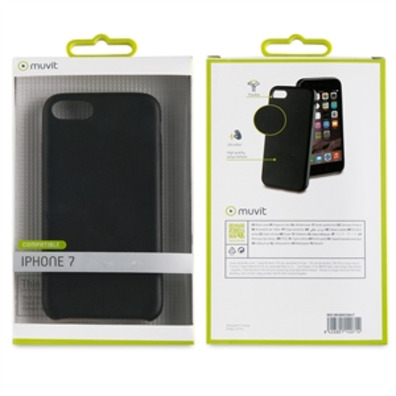 Nero Ultrafina alloggiamento iphone 7 Muvit