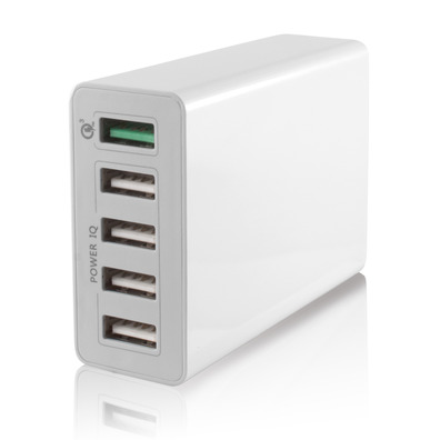 CARGADOR RED QUICK & SMART 5 USB KSIX 3.0 e INTELLIGENT CHARG