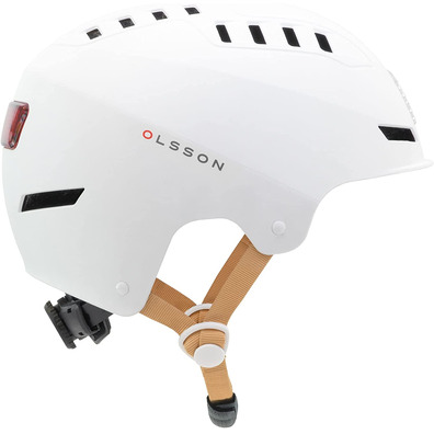 Casco Olsson Urban Light M/L Nastro Blanco