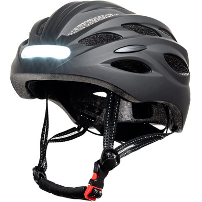 Casco Youin MTB con Luces Delantera y Trasera L Negro