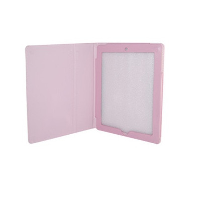 Leather Flip Case for iPad 2 (Light Pink)