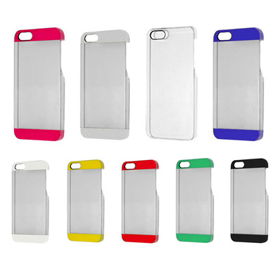Transparent Plastic Case for iPhone 5/5S Bianco