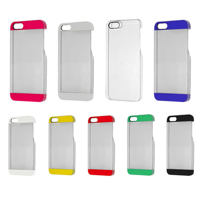 Transparent Plastic Case for iPhone 5/5S Nero