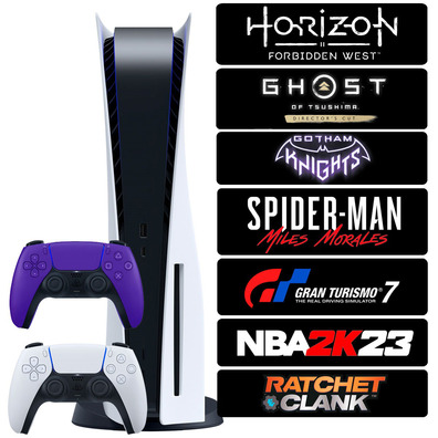 Consola Playstation 5 + 7 Juegos + 2 Mandos + Accesorios