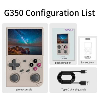 Console portatile Retro Anbernic G350 1GB/64GB Griglia