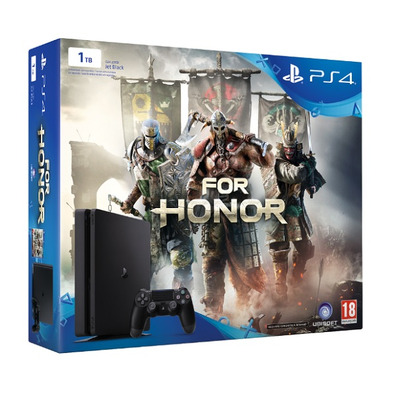 PS4 1 tb Slim Black + per console Honor