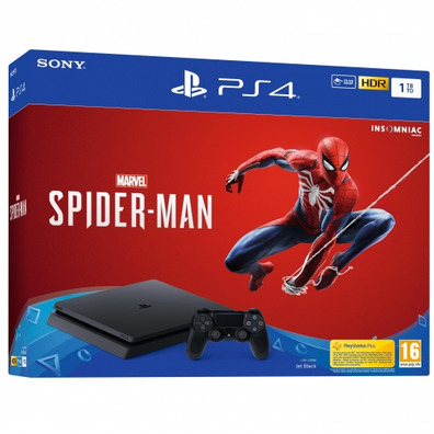 PS4 Slim 1tb + Marvel\\'s Spider-Man console