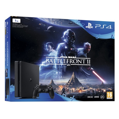 PS4 Slim 1TB + Star Wars Battlefront II console
