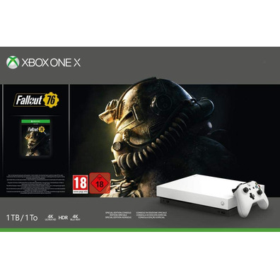 Consola Xbox One X 1 TB Robot Bianco + Fallout 76