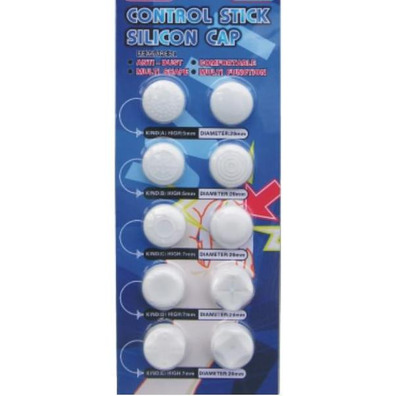 Control Stick silicon cap White Wii