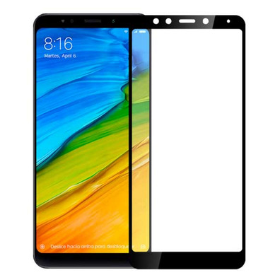 Vetro Temperato Curvo Totale 5D - Xiaomi Redmi 5 Plus Nero