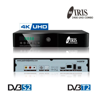 decoder satellitare + TDT Iris 2400 UHD Combo