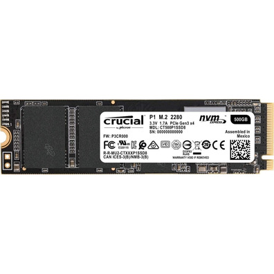 Disco Duro Duro CT500P1SSD8 P1 SSD 1000GB NVMe PCIe M. 2 2280