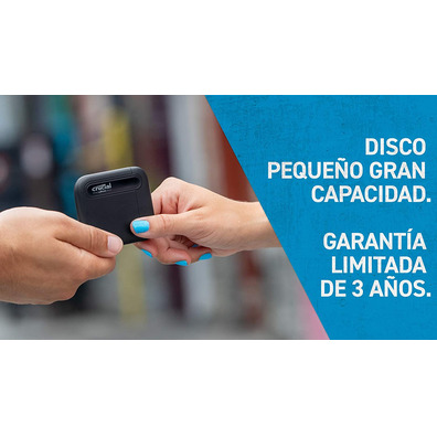 Disco Duro Cruciale SSD 500GB X6 Portable