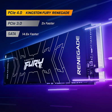 Disco Duro M2 SSD 1TB Kingston Fury Renegade PCI 4,0 NVME