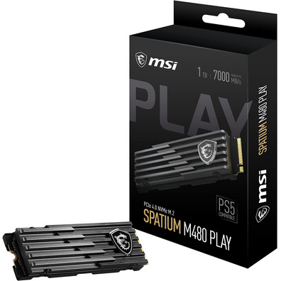 Disco Duro MSI Spatium M480 Play M2 SSD 1TB PCIE4