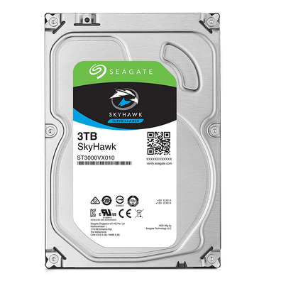 Disco Duro Seagate Skyhawk 3,5 '' 3TB SATA 3256,MB