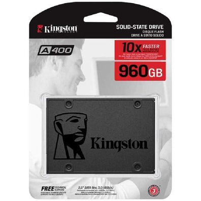 Disco Duro SSD 960GB SATA3 Kingston SSDNOW A400 2,5 ' "