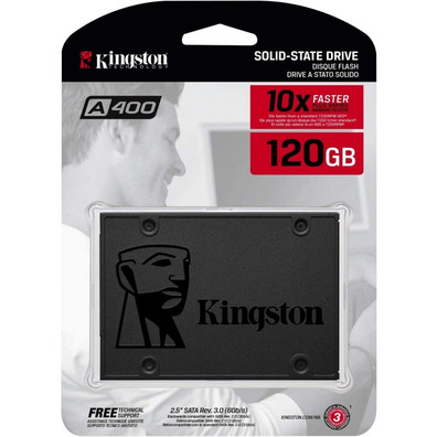 Disco Duro SSD Kingston A400 120GB SATA 3 2,5 ' "