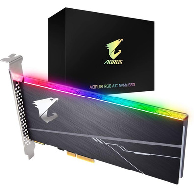 Disco Duro SSD PCIe 1TB Gigabyte Aorio AIC X4 RGB