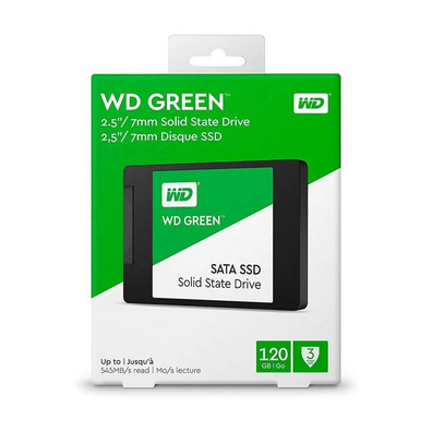 Disco Duro SSD Western Digital Green 120GB SATA 3 2,5 ' "