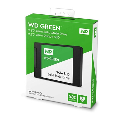 Disco Duro SSD Western Digital Green 480GB SATA 3 2,5 ' "