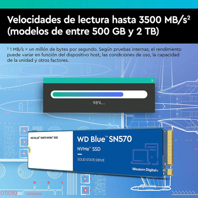 Disco Duro Western Digital Blu SN570 250GB M2 SSD PCIE3 NVME