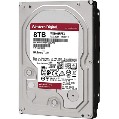 Disco Duro Western Digital WD8003FFBX 8TB SATA 600 Red Pro