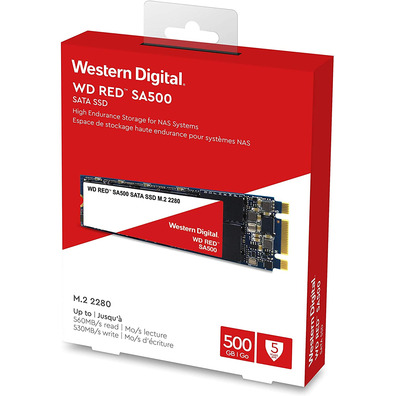 Disco M. 2 Western Digital Red SA500 NAS WDS500G1R0B SSD 500 GB