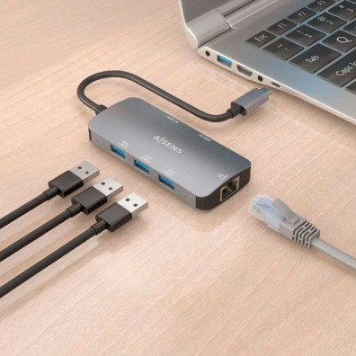 USB Docking Type C Aisens ASUC-6P019-GR