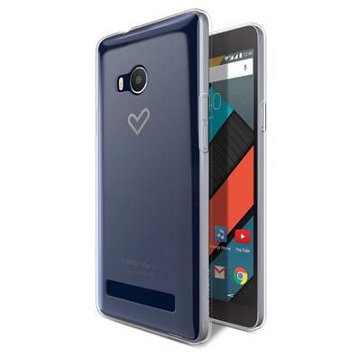 Cassa del telefono di energia Max 2 + trasparente Caso