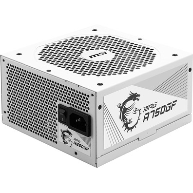 Fuente de Alimentación ATX 750W MSI MPG A750GF Bianco