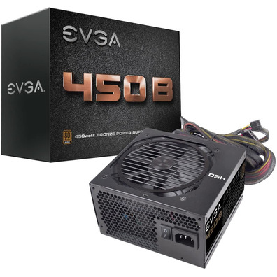 Fuente de Alimentación EVGA 100-B1-0450-K2 450W 80 Plus Bronzo