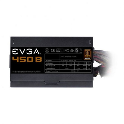 Fuente de Alimentación EVGA 100-B1-0450-K2 450W 80 Plus Bronzo