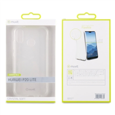 Coperchio In Cristallo Morbido Huawei P20 Lite Trasparente Muvit