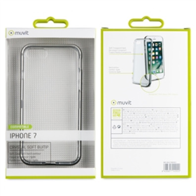 Cristallo Morbido Bump nero iPhone 7 Muvit Case