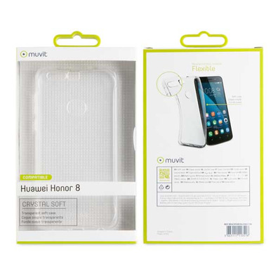 Transparent Crystal Soft Case Huawei Honor 8 Muvit