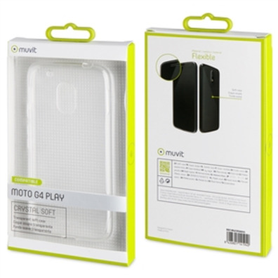 Caso cristallo morbido trasparente Motorola Moto G4 Giocare Muvit