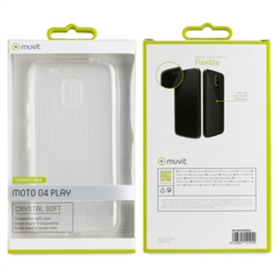 Caso cristallo morbido trasparente Motorola Moto G4 Giocare Muvit
