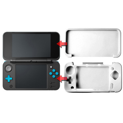 Custodia Silicoa para Nintendo 2DS XL Bianco