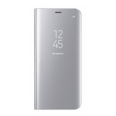 Custodia a Specchio Tipo Libro - Samsung Galaxy S9 Argento