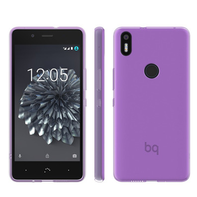 Gummy Cover BQ Aquaris X5 Plus Purple