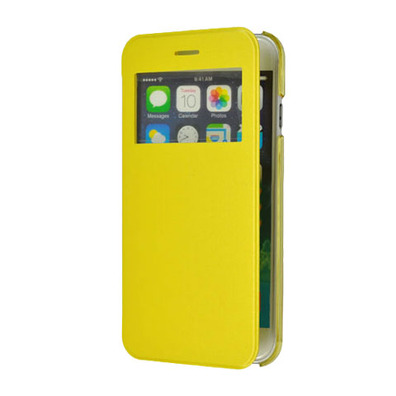 Cover for iPhone 6 with lid and window 4.7 " Viola