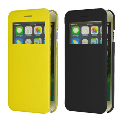 Cover for iPhone 6 with lid and window 4.7 " Giallo
