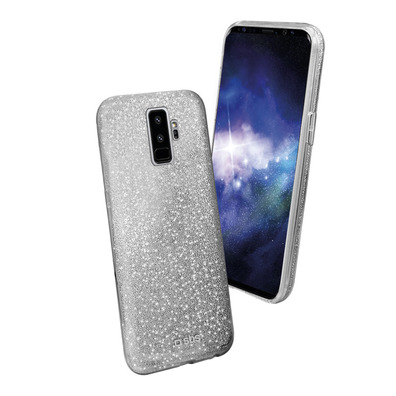 Cover Sparky Glitter per Samsung Galaxy S9+ SBS Argento