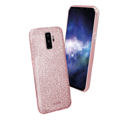 Cover Sparky Glitter per Samsung Galaxy S9+ SBS Rosa