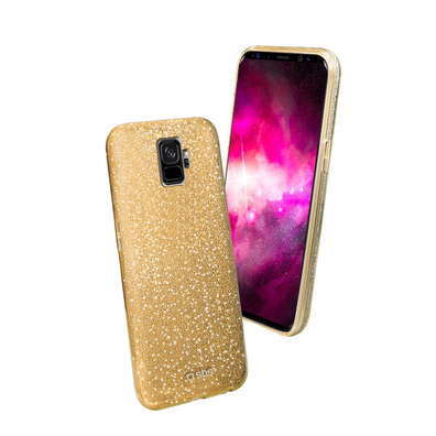 Cover Sparky Glitter per Samsung Galaxy S9 Oro
